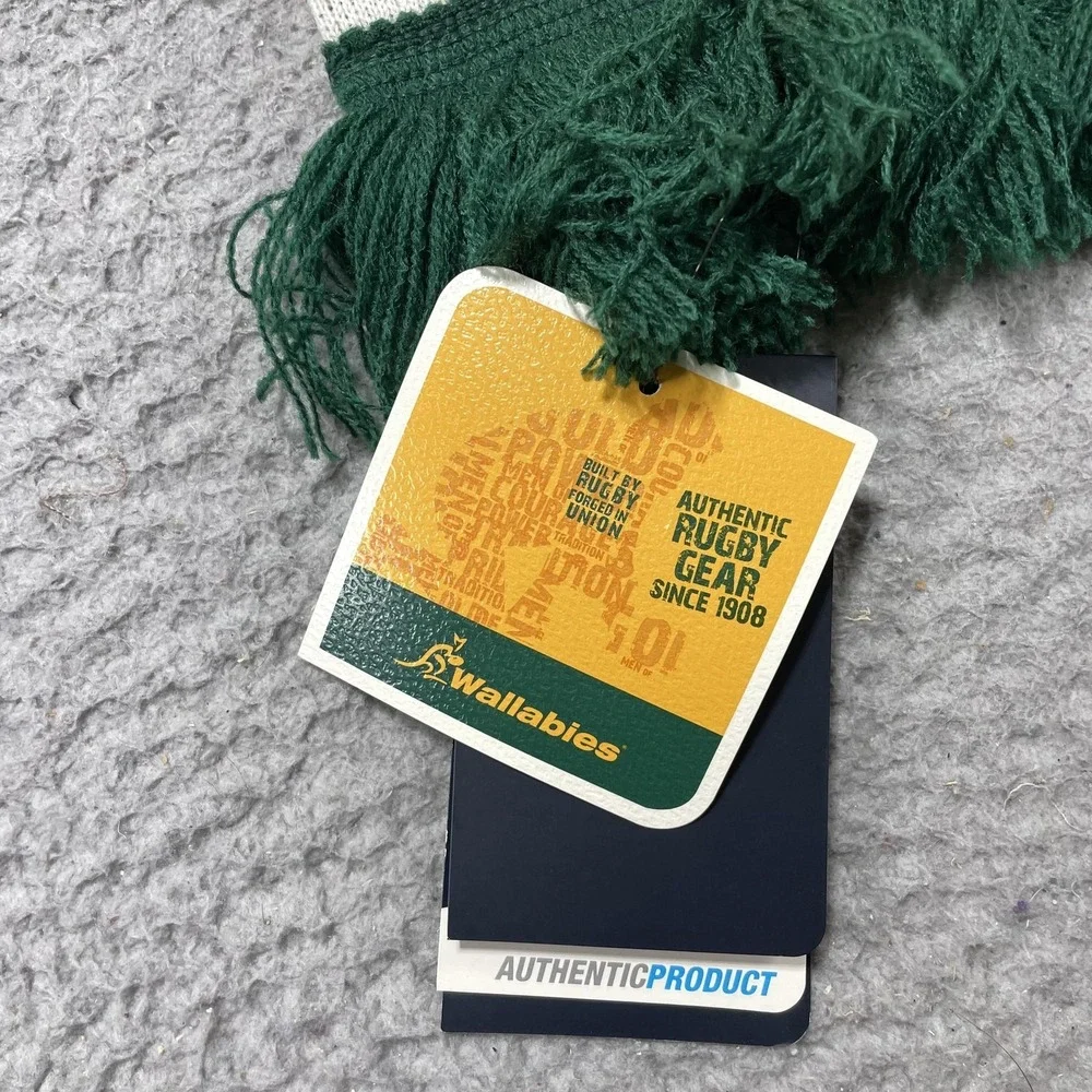Australia Wallabies Scarf Mens One Size‎ Gold Rugby Union Asics Supporter
